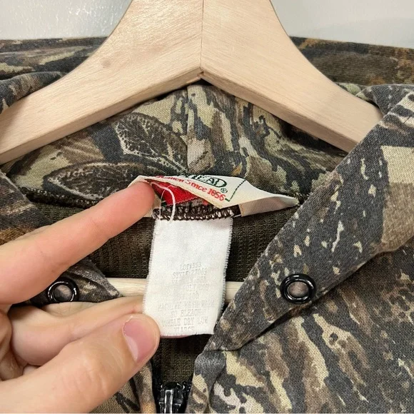 Vintage 90s Camo Hoodie - Picture 4 of 7